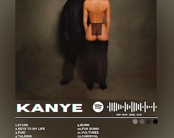 Kanye West Vultures 1 Album Cover Art Print | Matte Poster