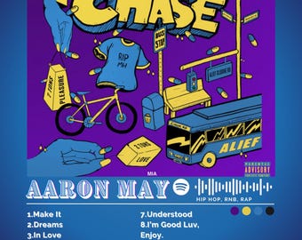 Chase | Aaron May | Album Cover Print Poster | Wall Art | Artwork | A4, A3 Sizes Available