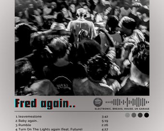 Fred Again... | USB | Album Cover Print Poster | Wall Art | Artwork | A4, A3 Sizes Available