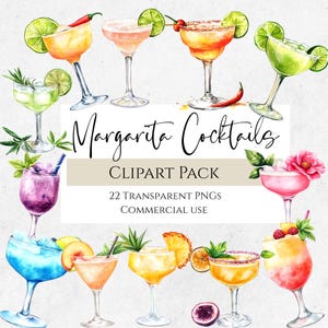 Imágenes prediseñadas de cóctel de verano Margarita, imágenes prediseñadas de margarita picante, margaritas PNG, fruta congelada, invitación de boda de despedida de soltera, acuarela