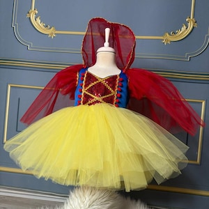 Snow White Tutu Dress, Snow White Costume Toddler, Baby Snow White Party Dress, Snow White Princess Inspired Dress, Halloween Costume Baby
