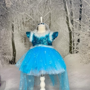 Frozen Costume, Elsa Princess Dress, Toddler Elsa Costume, Frozen Girl Dress, Dress for Frozen Elsa Themed Birthday Parties, Elsa Gown