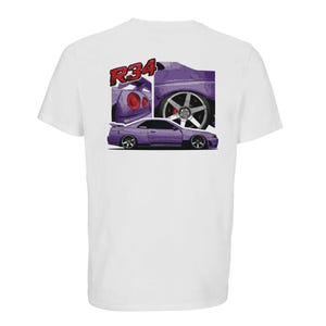 Skyline R34 GTR T-Shirt – JDM Car Culture Tee | Midnight Purple Nissan GTR