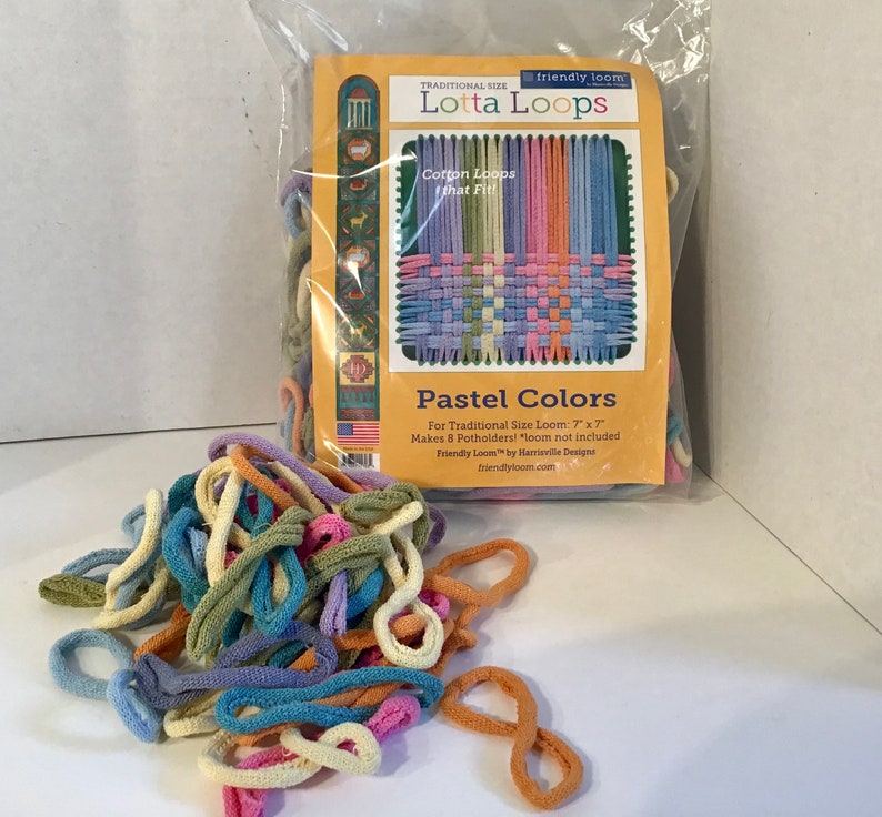 Potholder Loom Harrisville traditional metal kit extra loops Etsy