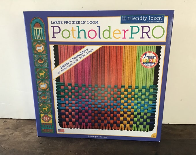 Potholder Loom Pro 10 Inch Harrisville Design Kit 2 Potholders Loom