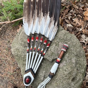 Palm-nut Vulture Wing Feather Ceremonial Smudge Fan