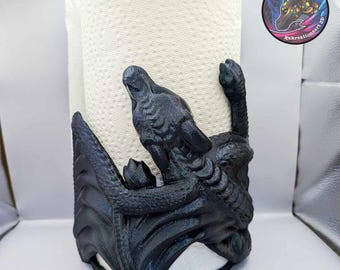 Dragon Paper Towel Holder | 3D Printed Fantasy Kitchen Decor