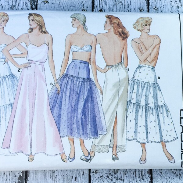 Butterick 4407 Petticoats Sewing Pattern Sizes 14 16 18 Partially Cut