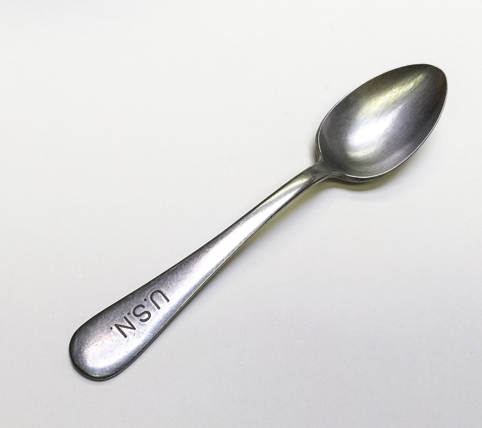 USN US Navy Vintage WW2 Stainless Spoon Silco Mess Hall Etsy