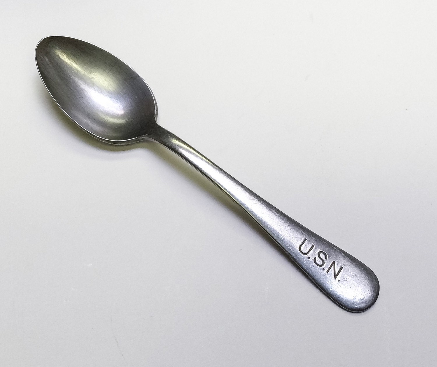 USN US Navy Vintage WW2 Stainless Spoon Silco Mess Hall Etsy