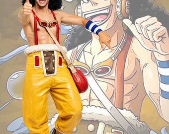 Anime Inspired Yellow Cosplay Pants, Pirate Anime Cosplay Trouser, Anime Costume Pant, Anime Cosplay Outfit Bottom, Anime Convention Costume