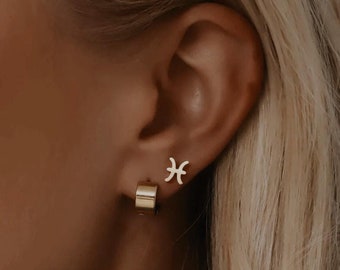 Zodiac Stud Earrings Constellation Stud Zodiac Sign Stud Astrology Symbol Charm Dainty Horoscope Tiny Constellation Stud Celestial Studs
