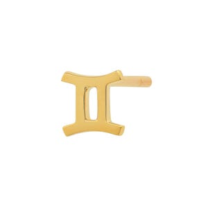 Gemini Stud Earrings: Sterling Silver Zodiac Jewelry