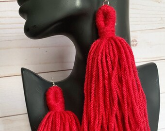 Chinese Red|4/" Small Tassel|Merlot Black Cherry Set of 10 Maroon VNT12