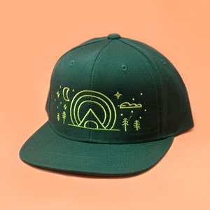 Embroidered Forest Baseball Cap image 1
