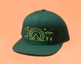 Embroidered Forest Baseball Cap