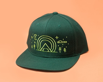 Embroidered Forest Baseball Cap