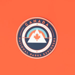 Canada Maple Leaf National Parks Vinyl Sticker image 1
