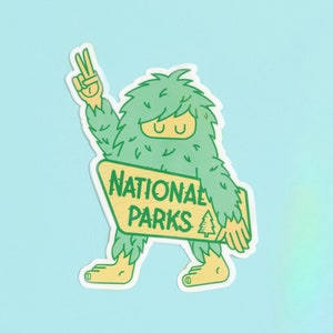 Sasquatch National Park Vinyl Sticker