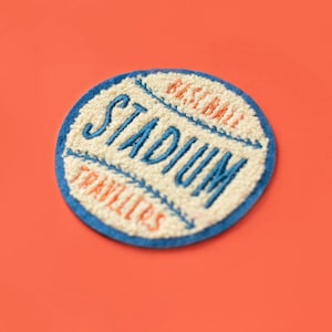 DISCOUNTED: Baseball Stadium Soft Chenille Patch