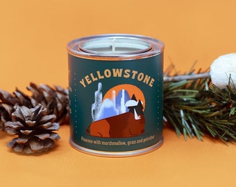 Yellowstone National Park hand poured Soy Candle