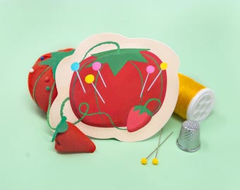 Pin Cushion - Fabric Cushion Sticker