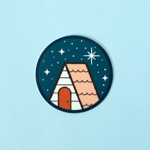 Cabin under the Stars Vinyl Sticker