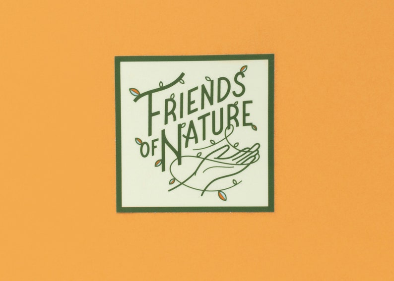 Friends of Nature Vinyl Sticker image 1