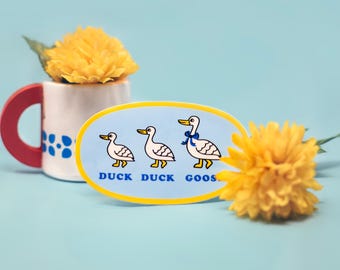 Duck Duck Goose 90's kitsch Vinyl Sticker