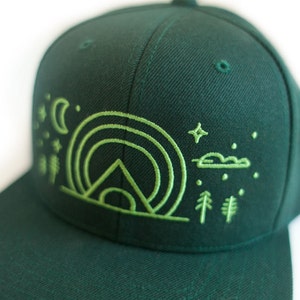 Embroidered Forest Baseball Cap image 5