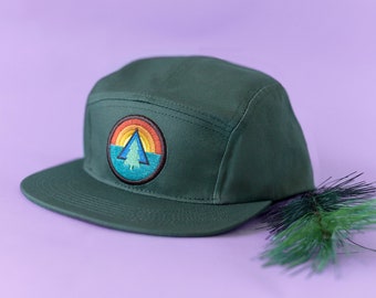 Baseball Cap with Tree Patch