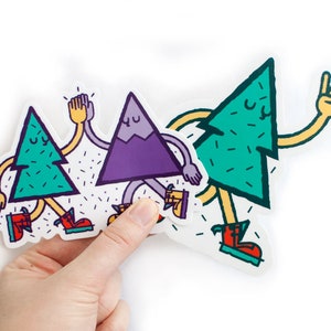 Mountain Tree Friends Vinyl Sticker image 3