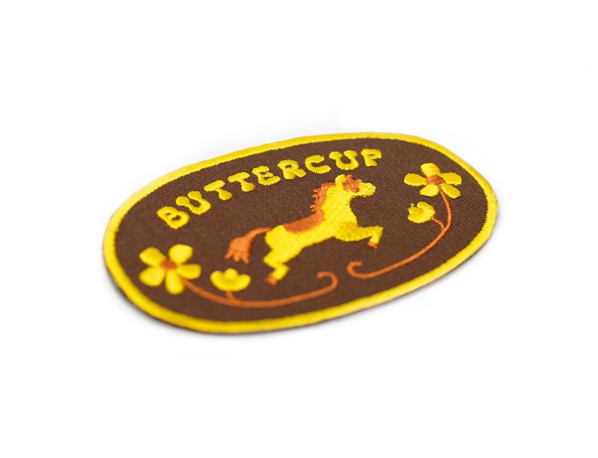 Buttercup Horse Patch - Embroidered Felt Instant Stick Patch - Etsy