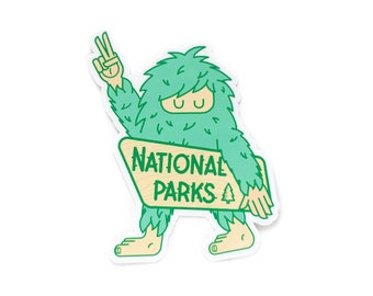 Sasquatch National Park Vinyl Sticker