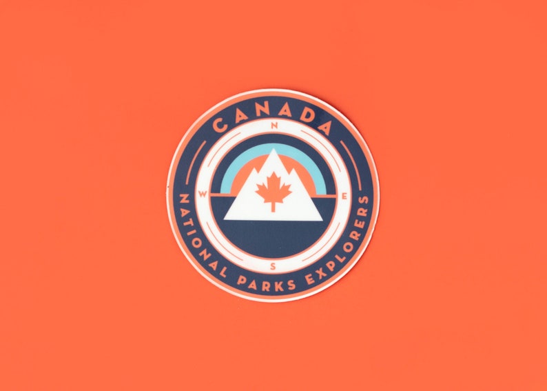 Canada Maple Leaf National Parks Vinyl Sticker image 1