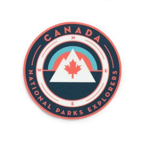 Canada Maple Leaf National Parks Vinyl Sticker image 2