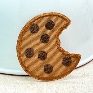 Koekje opstrijkpatch 2" geborduurde koekjespatch Cookie appliqué Cookie-patch geborduurde koekjesbadge