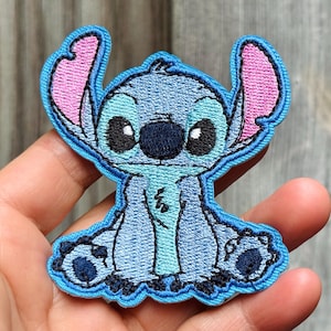 Stitch Iron on Patch 2.9&quot; Embroidered Stitch Patch Cartoon Patch Halloween Patch