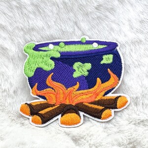 Witch's Cauldron Iron on Patch Full Embroidery Witch Cauldron Patch Witch Patch Halloween Patch Halloween Witch Patch Teacher's Life