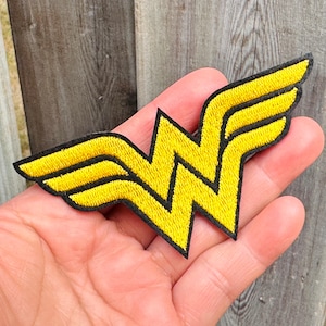 Super Woman Iron on Patch 3.94&quot; Halloween Patch Cosplay Costume Patch Superhero Embroidered Patch