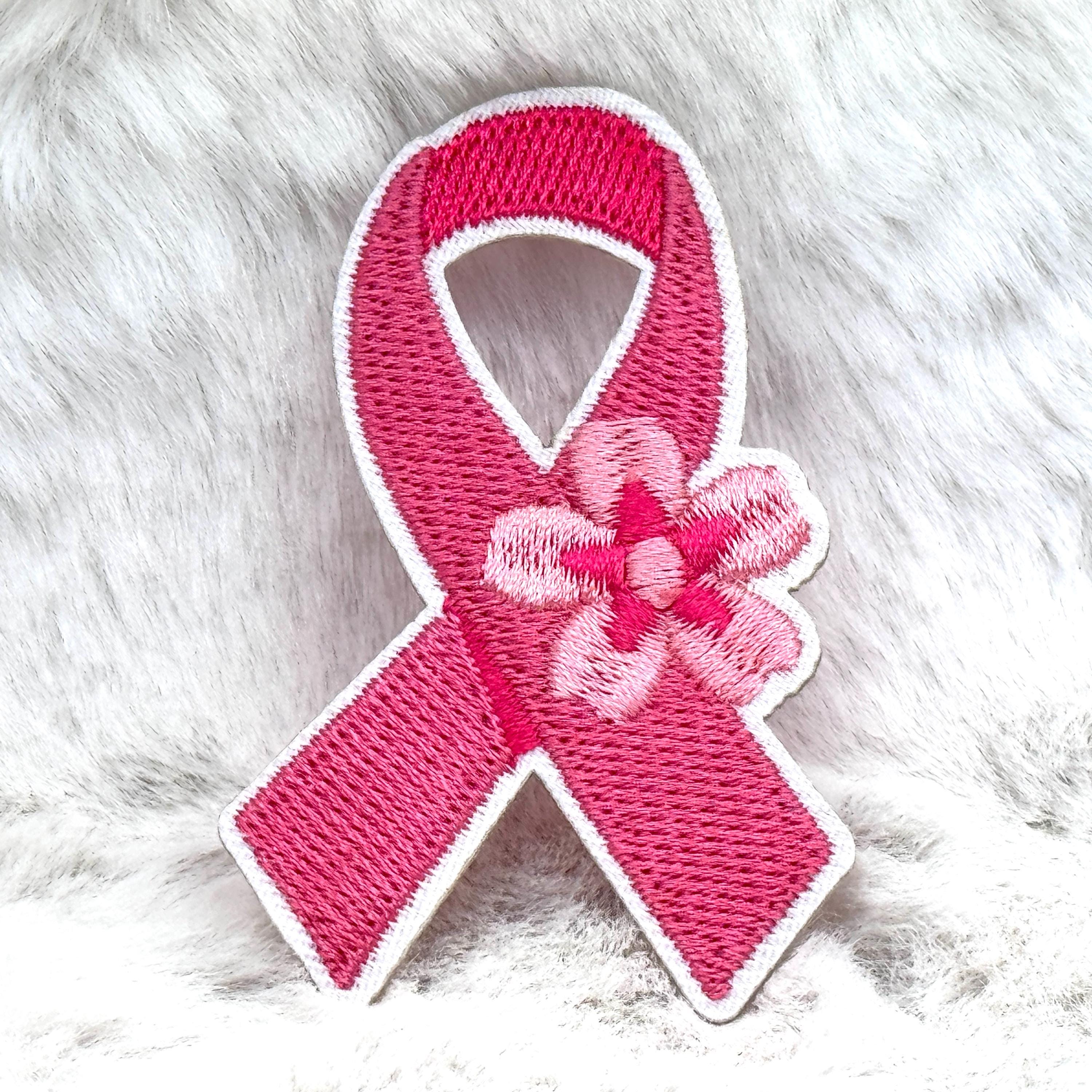 Pink Ribbon Iron on Patch 2.59