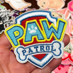Paw Patch 3-5" Kid Iron on Patch Embroidered Paw Patrol Iron on Patch image 7