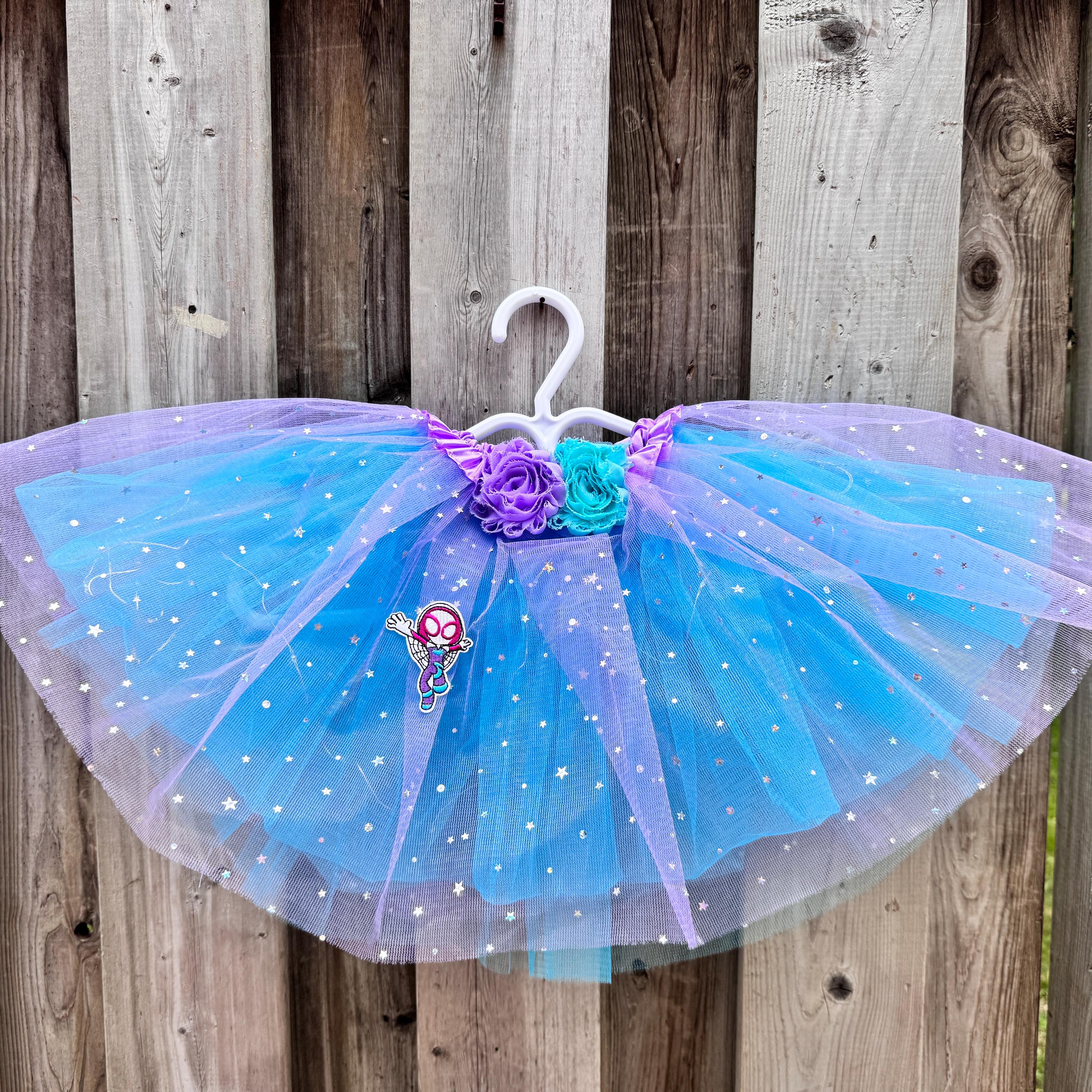 Spider Girl Tutu 4 Layer Sparkle Tutu Runner Tutu Birthday Tutu Halloween Costume Spider Girl Outfit Princess Tutu