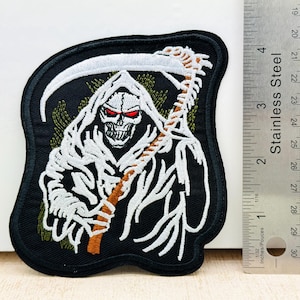 Ghost Iron on Patch 4.5&quot; Halloween Iron on Patch Embroidered Halloween Patch