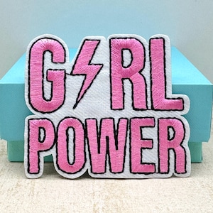 Girl Power Aufnäher 2.6 "Girl Power Gestickte Aufnäher Prinzessin Eisen auf Patch