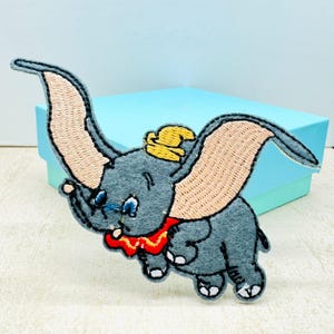Olifant opstrijkpatch 4" geborduurde olifant patch cartoon patch