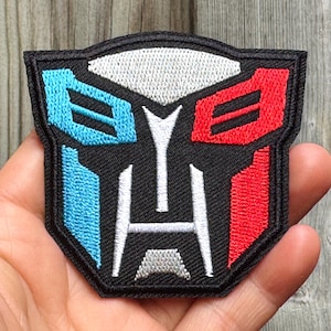 Transformers Iron on Patch 2.9&quot; Embroidered Transformers Patch Transformers Applique