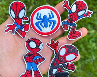 Spider Iron on Patch 2.8" Embroidered Spider Patch