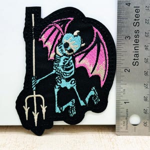 Ghost Iron on Patch 4&quot; Halloween Iron on Patch Embroidered Halloween Patch