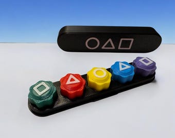 Weighted 3D Printed Gonggi Game Set: Customizable Korean Jacks